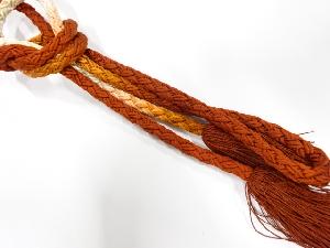 正絹　撚り房　手組帯締め